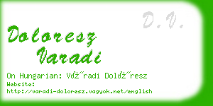 doloresz varadi business card